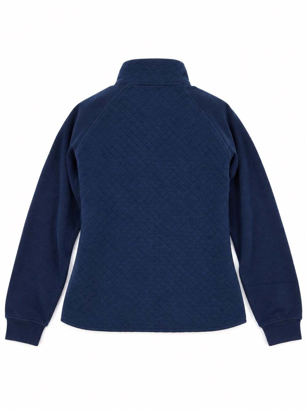 Audi Vantage Womens XL Navy Blue Quilted Full Zip Fleece Sweatshirt Jacket NWT - Picture 2 of 8